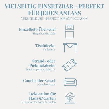 Покривало Carenesse Жакардове, 150x200 см, сіро-біле, Пейслі, 100% бавовна, двостороннє, легке, тонке, для ліжка та дивана