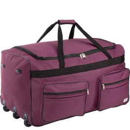 Дорожня сумка на колесах MONZANA XL 85л з телескопічною ручкою, м'який дорожній багаж, фіолетова (70x36x34 см)
