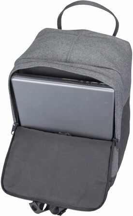 Рюкзак Fjällräven Kånken Re-Wool для ноутбука 15'', унісекс, 40x28x16 см, гранітно-сірий
