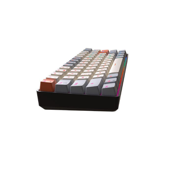 Дротова механічна клавіатура GamePro MK130 V2 Infinity QLAB Sakura Black (MK130-V2-B-QS)