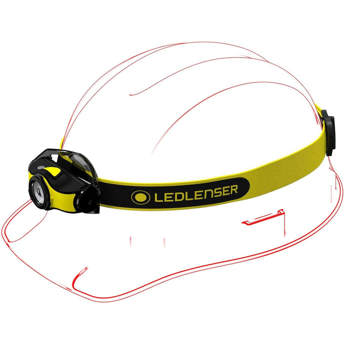 Ledlenser iH5 робочий ліхтар, налобний і на каску, металевий кліпса, фокусування, обертання, 200 люмен, легкий, на батарейках