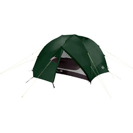 Намет Jack Wolfskin Yellowstone III Vent для 3 осіб, два входи, купольний, універсальний розмір, зелений для гір