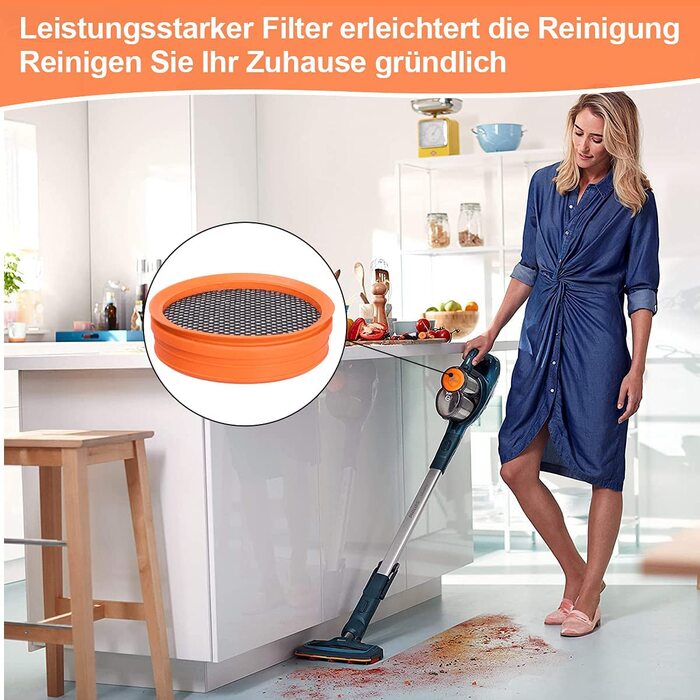 Набір з 4 фільтрів FC8009/01 для пилососів Philips SpeedPro і SpeedPro Aqua, змінний фільтр для акумуляторних пилососів Philips FC6721–FC6729