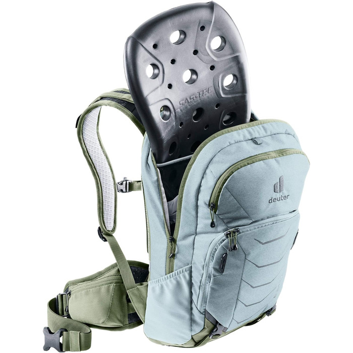 Жіночий велосипедний рюкзак Deuter Attack 14 SL із захистом, 14 л, зелений/хакі