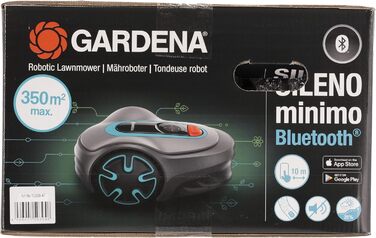 Робот-газонокосарка Gardena SILENO minimo 350 м², інтелектуальна, з Bluetooth-додатком, програмована, для газону