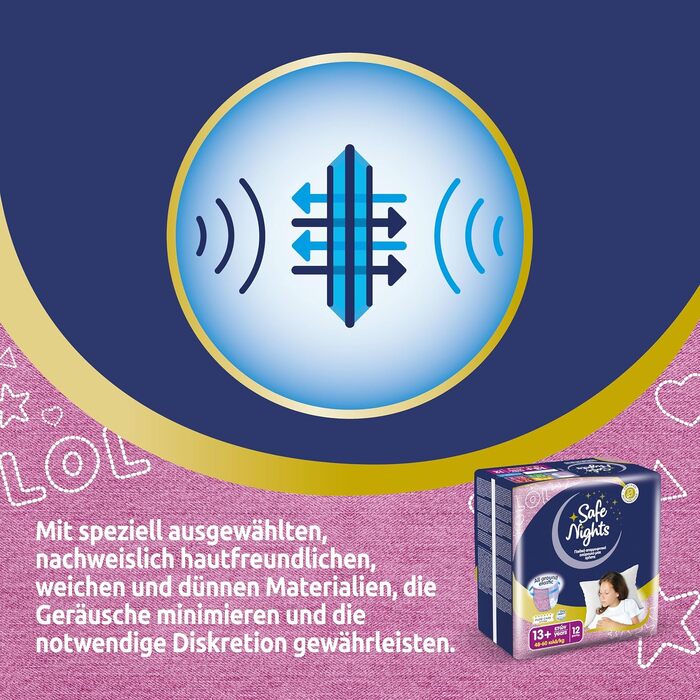 Нічні підгузки-трусики Babylino Safe Nights для хлопчиків 8-13 років (30-48 кг), 84 шт.