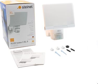 Світлодіодний прожектор Steinel XLED home 2 XL S білий, 2124 лм, датчик руху 180°, 19.3 Вт, тепле біле світло 3000K, поворотний