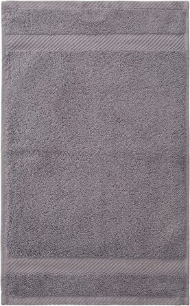 Рушники для рук Luckytowel 50x100 см, 100% бавовна, 600 г/м², Oeko-Tex, набір 8 шт., сірі