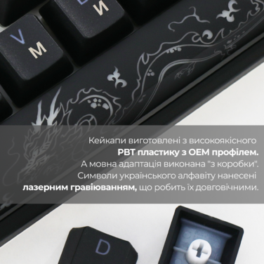 Механічна клавіатура Ducky One 3 Mini Cherry MX Red RGB Black UA