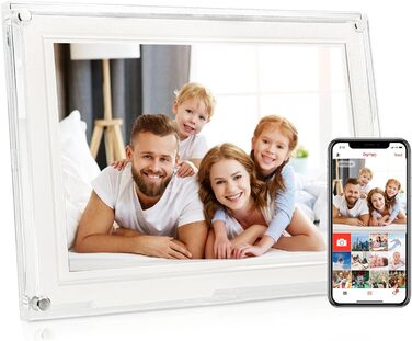 Цифровий фоторамка 10,1" з Wi-Fi, 32GB, IPS 1280 x 800, сенсорний екран, автоповорот, Frameo App