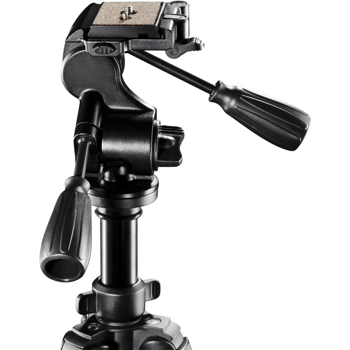 Професійний штатив Walimex Pro FT-665T з 3D-голівкою, надміцний, вантажопідйомність 12 кг, алюмінієвий, 198 см, чорний, з сумкою