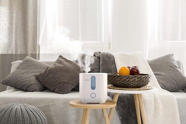Ультразвуковий зволожувач повітря BONECO U300, 5 л, для кімнат до 50 м², з арома-функцією, авто-вимкненням, індикатором порожнього бака, фільтром, білий