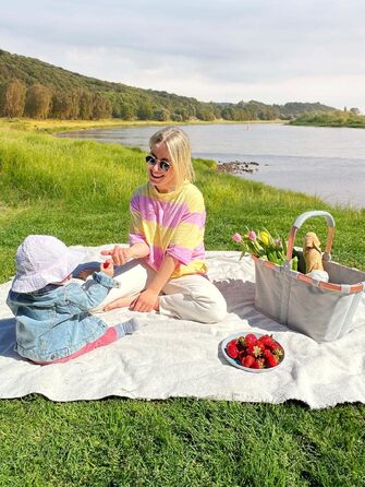 Складана сумка-кошик для покупок reisenthel carrybag twist Sky Rose — водонепроникна та містка
