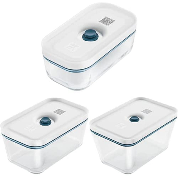 Вакуумний контейнер ZWILLING Fresh & Save, розмір S, з вакуумною кришкою, колір Blau-La Mer
