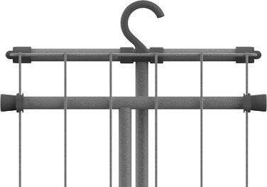 Сушарка для білизни Rörets Compact Space Grey, 90x32x83 см, 5,5 м, з гачком для зберігання, компактна, міцна, шведська якість