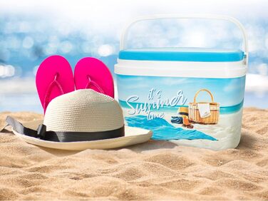 Термосумка ColorBaby Aktive 62249 для пляжу, жорстка, 6 л, 29x19x20,5 см, для продуктів, багатобарвна, легка