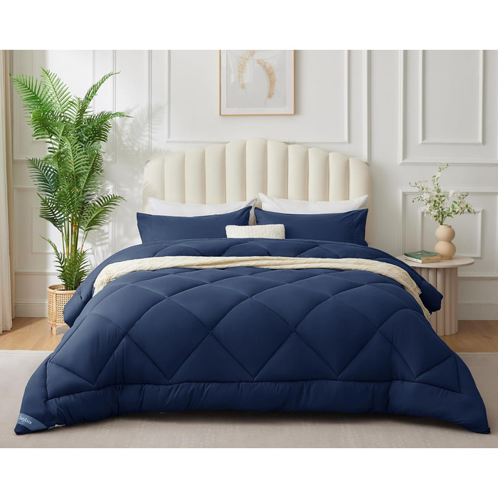 Ковдра CozyLux 200x200 см для всіх сезонів, мікрофібра 300gsm, біла. Розміри: 135x200 см, 200x200 см