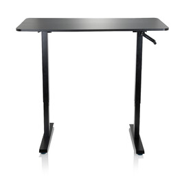 Робочий стіл STAND CR 120 x 60 з ручним регулюванням висоти, чорний колір, hjh OFFICE