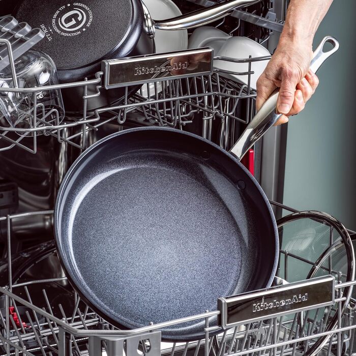 GreenPan Barcelona Wok 28 см з керамічним антипригарним покриттям, нержавіюча сталь, для індукції, сумісний з духовкою, чорний