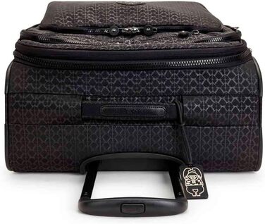 Середня розширювана валіза на колесах Kipling NEW YOURI SPIN M Signature Emb чорна