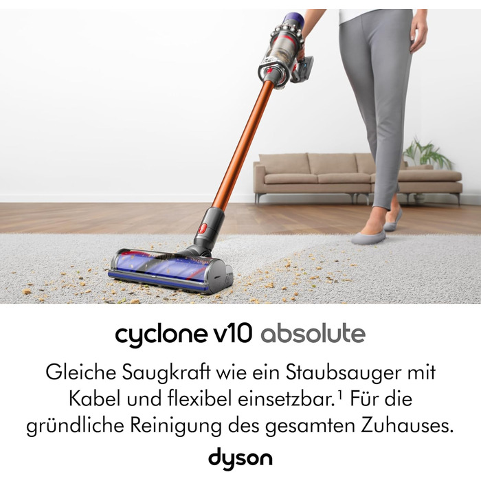 Бездротовий пилосос Dyson Cyclone V10 Absolute (нікель/мідь)