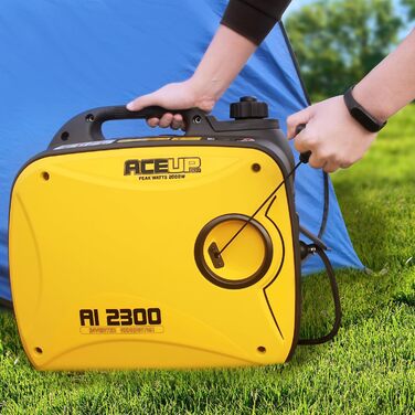 Інверторний генератор Aceup Energy 2000W: тихий бензиновий генератор з USB та 230V/12V розетками, 4-тактний двигун, 19,8 кг