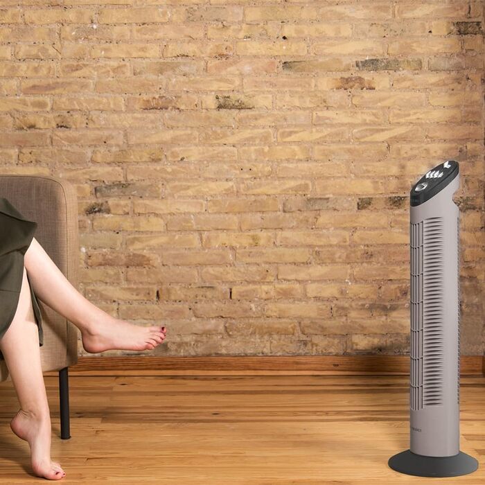 Вентилятор Cecotec EnergySilence 790 Skyline 50W, 76 см, механічний, з таймером, білий