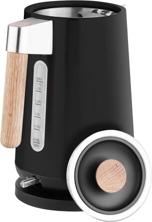Електрична гриль-решітка ECG RK 1768 Strix Timber Black, чорна, дерев'яна ручка