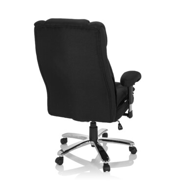 Надміцне крісло / офісне крісло BUILDER XXL I тканина чорна hjh OFFICE