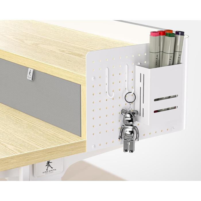 Електричний стіл-трансформер WALKINGDESK з дуба, 140x61 см, регульований письмовий стіл із 2 шухлядами для домашнього офісу, ергономічний стіл-сидячи-стоячи з полицею, тримачем для ручок та гачками