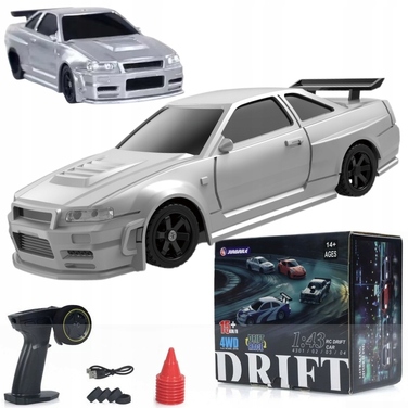 Радіокерована машина Para Toys Drift Race, срібляста, 1:43