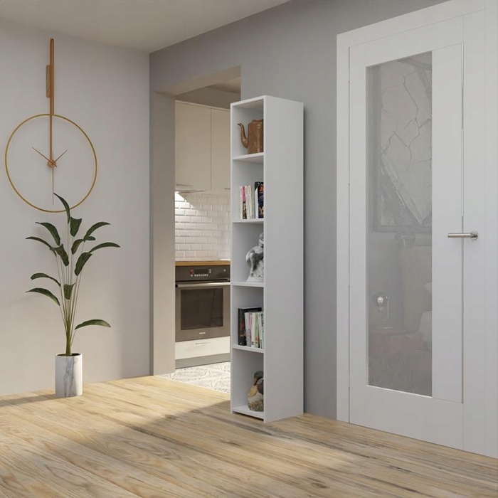 Стелаж Matkam 30 см x 180 см x 30 см, білий