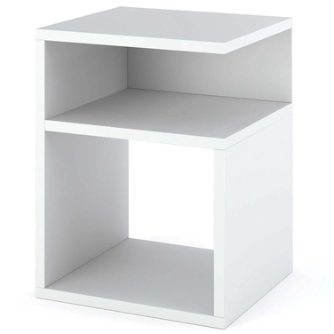 Приліжкова тумба Stiv-Meble, білий матовий, 32x41x30 см, для самостійного збирання