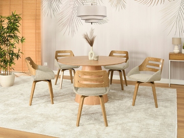 Стілець Mebel-Partner, тканина, бежевий, 1 шт.