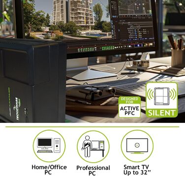 UPS Tecnoware ERA PLUS DC: Джерело безперебійного живлення для відеоспостереження та Wi-Fi, Powerbank 8800mAh, POE 24V/48V, захист від перепадів напруги та відключень до 240 хв