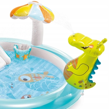 Поматеріальний водний ігровий центр Intex СЛОН (Смок) з фонтаном, 201x170x84 см