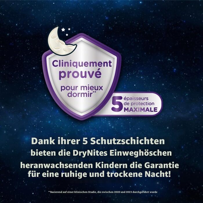Нічні підгузки-труси Huggies DryNites для хлопчиків 13-17 років (48-60 кг), XL, 33 шт (3x11), Jumbo-пакування