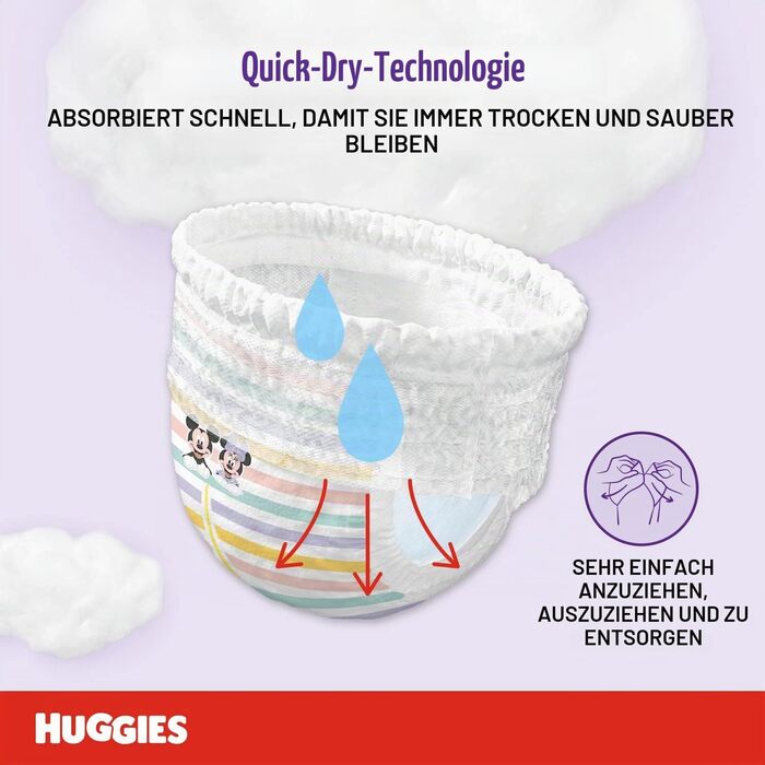 Підгузки-трусики Huggies Ultra Comfort, розмір 6 (15-25 кг), 60 шт.