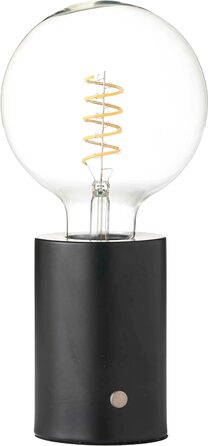 Світлодіодна акумуляторна настільна лампа Northpoint Edison з диммером, 2000 мА·год, до 96 годин, хром, тоноване скло