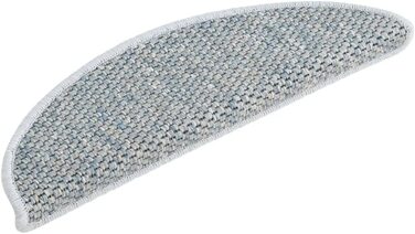 Набір з 15 самоклеючих килимків для сходів vidaXL, сині, 65x21x4 см, у стилі сизалю, захист для сходинок
