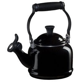 Емальований чайник Le Creuset Demi з карбонової сталі, 1.1 л, чорний глянцевий