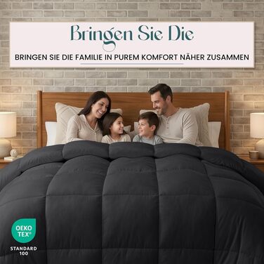 Ковдра Utopia Bedding без чохла 220x240 см, пухнаста тепла ковдра для спальні