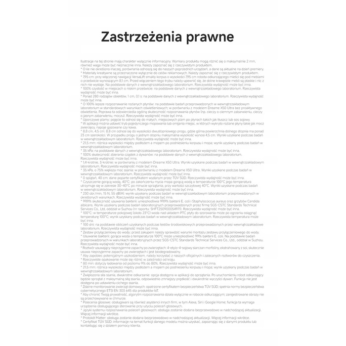 Робот-пилосос Dreame X60 Ultra, білий