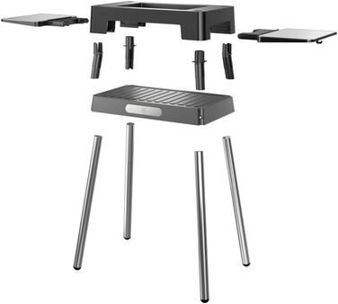 Основа для гриля WMF Lono Master-Grill 50x28 см з регульованими зонами нагріву, нержавіюча сталь, для барбекю на вулиці