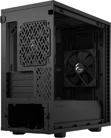 Корпус Fractal Design Define 7 Mini Black, алюміній/сталь, безшумний, Micro ATX, міні-тауер