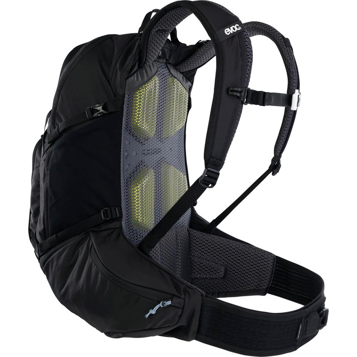 Рюкзак EVOC EXPLORER PRO 26л чорний – комфортний міський та туристичний рюкзак з системою вентиляції AIR FLOW CONTACT, гнучким поясом AIRO FLEX, відділенням для питної системи та дощовиком, преміум-якість
