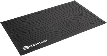 Вогнетривкий килимок для гриля BURNHARD 120x80 см з м'якого ПВХ, захисна підкладка для підлоги, BBQ мат для газового гриля, для вулиці