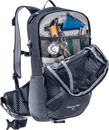 Велосипедний рюкзак Deuter Race Air 10 л, унісекс, чорний