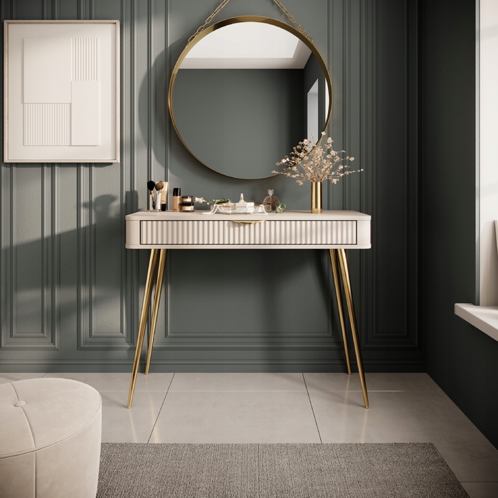 Туалетний столик FURNIDEA Кашемір, відтінки бежевого, 100,2 x 78 x 38 см