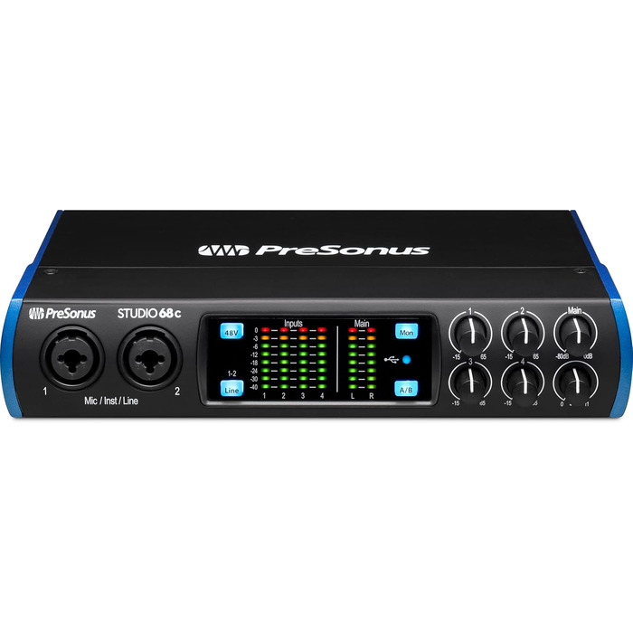 Аудіоінтерфейс PreSonus Studio 24c USB-C для запису, стрімінгу, подкастингу з програмним забезпеченням Studio One Artist та Ableton Live Lite